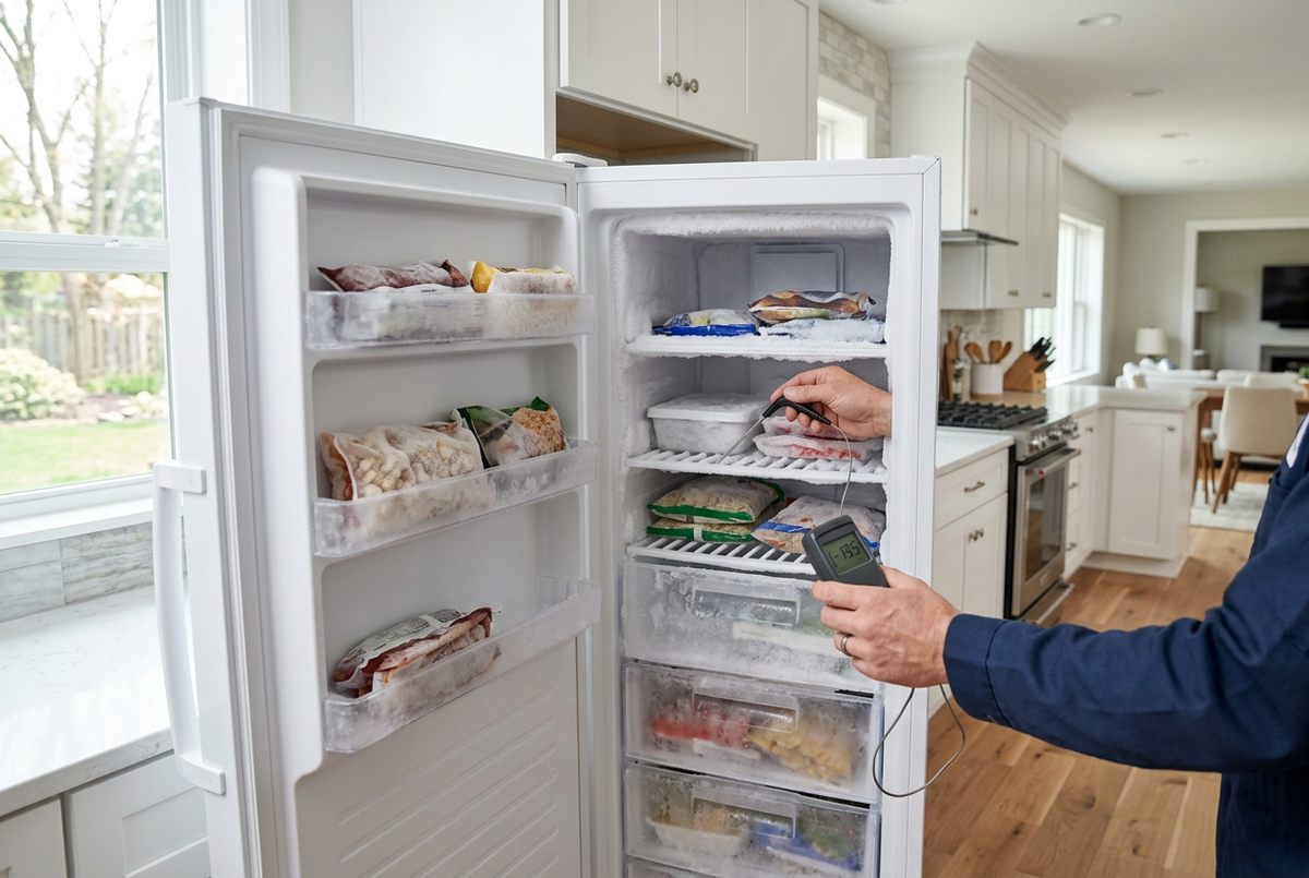 Freezer Repair technician at work